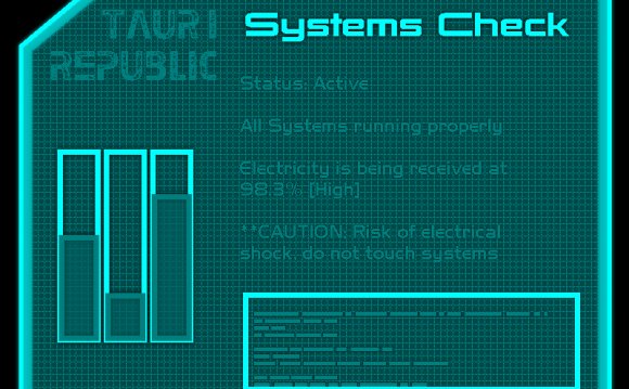 Taur i hologram systems check