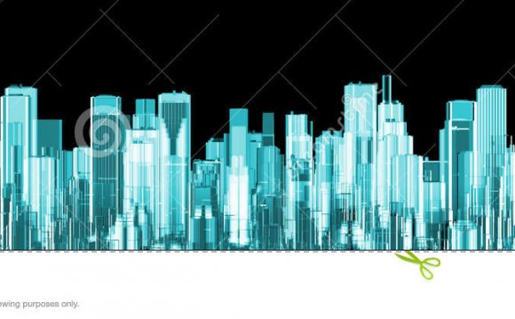 Hologram city panorama