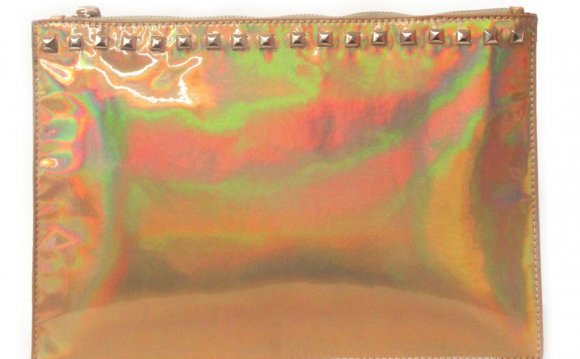 Holographic Studded Clutch
