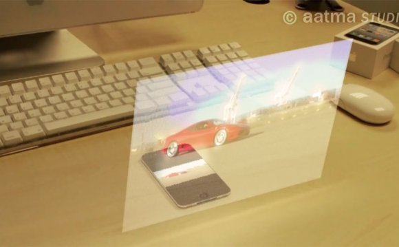 Holographic iPhone 5 display