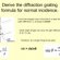 Diffraction grating formula derivation