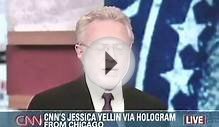 CNN 1st Time on TV, Jessica Yellin Hologram - Star Wars