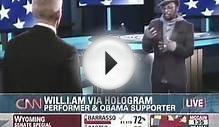 CNN Will I Am Hologram, First time on TV