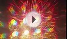 Evanston fireworks through diffraction grid glasses
