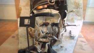 Bernard Pras’ anamorphic portrait of Ferdinand Cheval