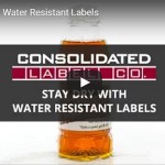 Still frame of water resistant labels video