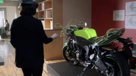 The HoloLens will use augmented reality and virtual reality to bring images to life. Users will be able to interact with 3-D images of screens, maps and videogames.