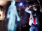 Interactive hologram projector