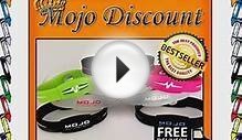 Mojo Max 8 inch Double Holographic wristband - White/Grey