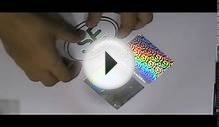 Oval Hologram stickers Printing Services From